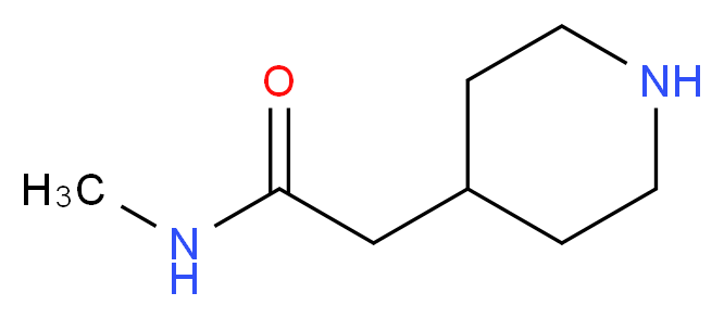 N-methyl-2-(piperidin-4-yl)acetamide_Molecular_structure_CAS_)