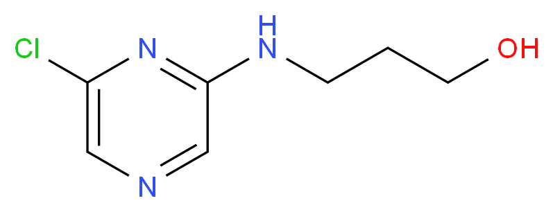 3-[(6-Chloro-2-pyrazinyl)amino]-1-propanol_Molecular_structure_CAS_)