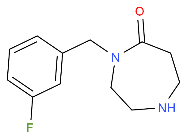 4-(3-Fluorobenzyl)-1,4-diazepan-5-one_Molecular_structure_CAS_)