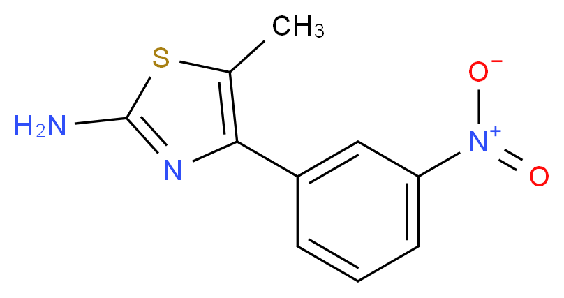 5-methyl-4-(3-nitrophenyl)-1,3-thiazol-2-amine_Molecular_structure_CAS_)