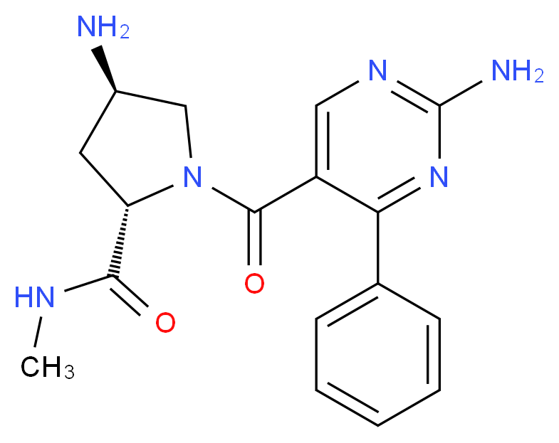 (2S,4R)-4-amino-1-[(2-amino-4-phenylpyrimidin-5-yl)carbonyl]-N-methylpyrrolidine-2-carboxamide_Molecular_structure_CAS_)