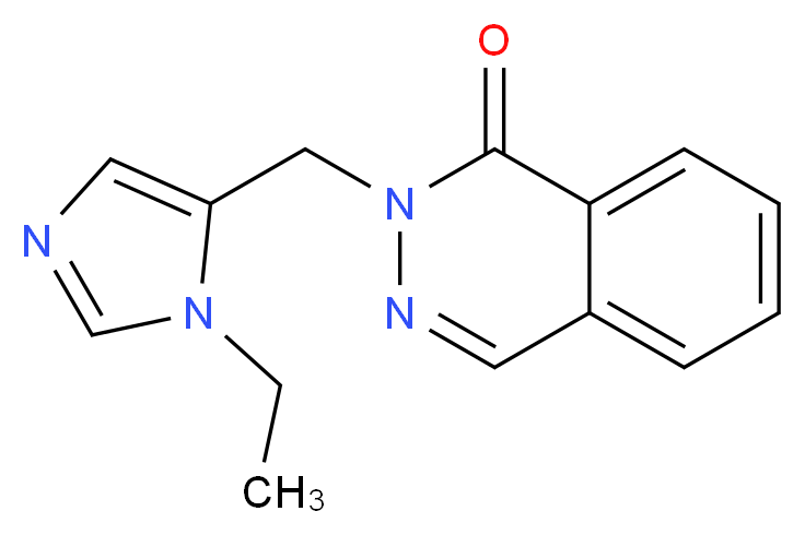 2-[(1-ethyl-1H-imidazol-5-yl)methyl]phthalazin-1(2H)-one_Molecular_structure_CAS_)