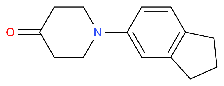 1-(2,3-dihydro-1H-inden-5-yl)piperidin-4-one_Molecular_structure_CAS_938458-76-5)