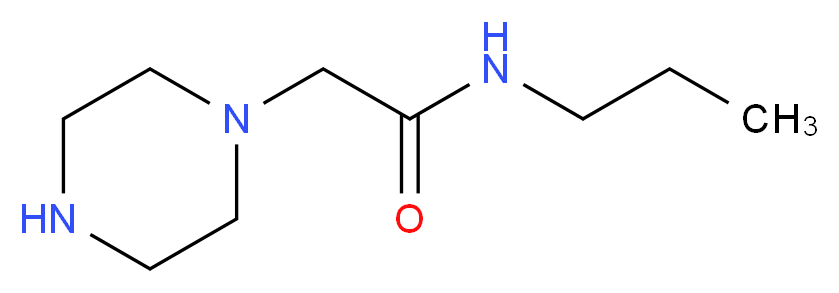 2-Piperazin-1-yl-N-propylacetamide_Molecular_structure_CAS_39890-48-7)