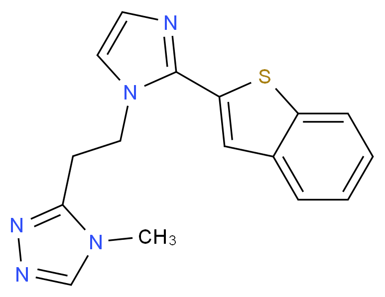 3-{2-[2-(1-benzothien-2-yl)-1H-imidazol-1-yl]ethyl}-4-methyl-4H-1,2,4-triazole_Molecular_structure_CAS_)