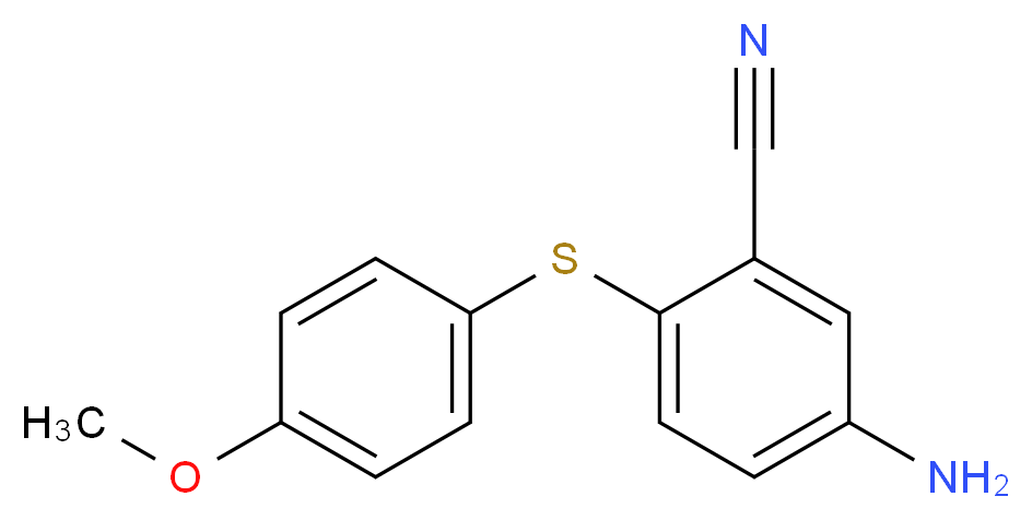 5-Amino-2-[(4-methoxyphenyl)sulfanyl]-benzenecarbonitrile_Molecular_structure_CAS_)