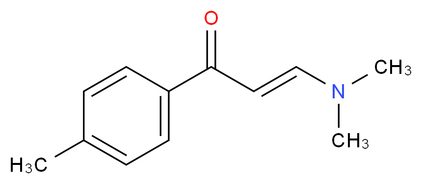 (2E)-3-(Dimethylamino)-1-(4-methylphenyl)prop-2-en-1-one_Molecular_structure_CAS_)