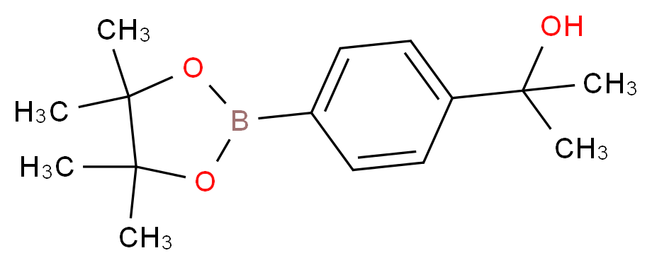 2-[4-(tetramethyl-1,3,2-dioxaborolan-2-yl)phenyl]propan-2-ol_Molecular_structure_CAS_)