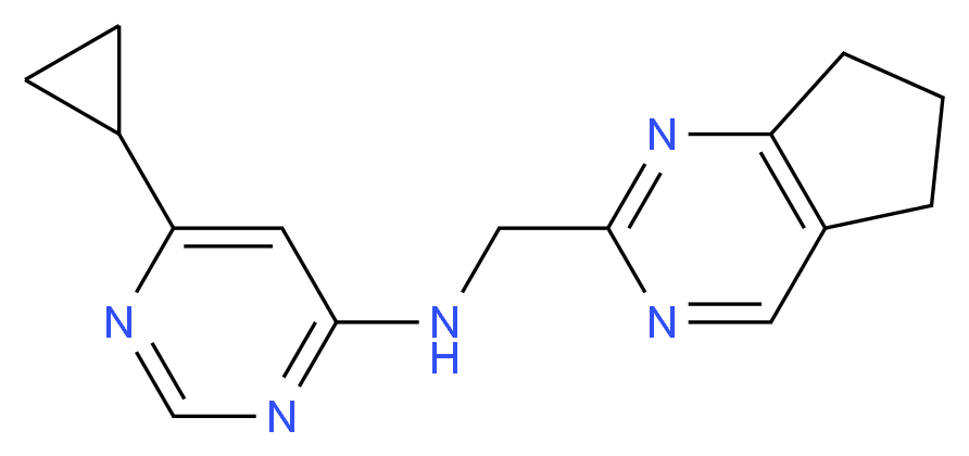 6-cyclopropyl-N-(6,7-dihydro-5H-cyclopenta[d]pyrimidin-2-ylmethyl)pyrimidin-4-amine_Molecular_structure_CAS_)