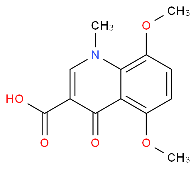 5,8-dimethoxy-1-methyl-4-oxo-1,4-dihydroquinoline-3-carboxylic acid_Molecular_structure_CAS_)