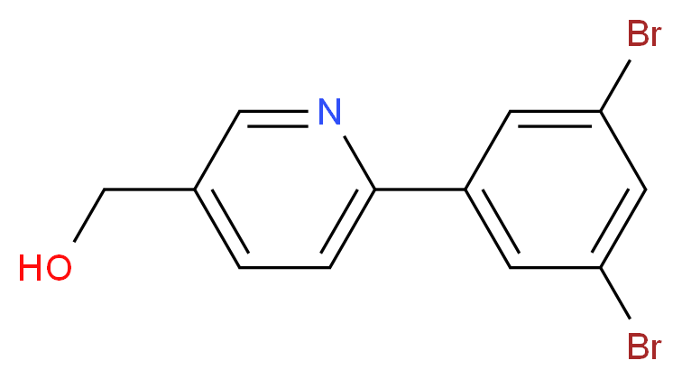 [6-(3,5-DIBROMOPHENYL)PYRIDIN-3-YL]METHANOL_Molecular_structure_CAS_)