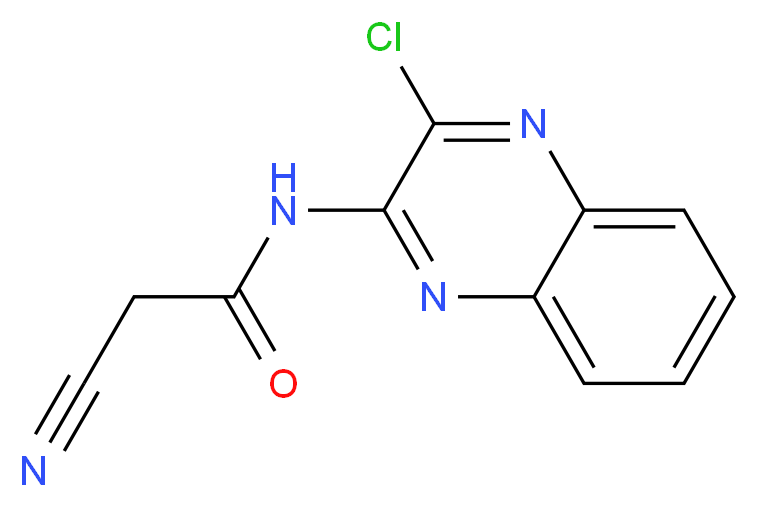 N-(3-Chloro-quinoxalin-2-yl)-2-cyano-acetamide_Molecular_structure_CAS_)