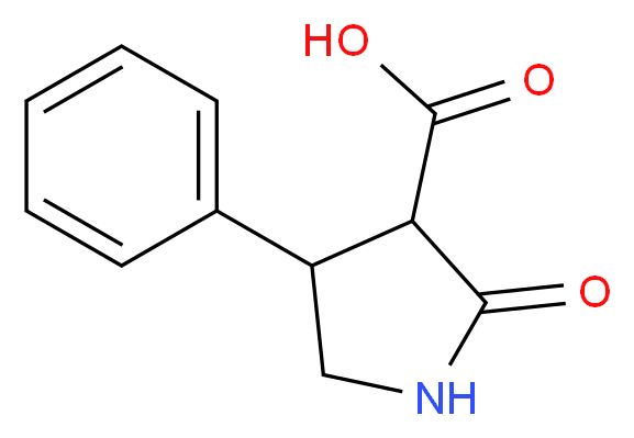 2-Oxo-4-phenylpyrrolidine-3-carboxylic acid_Molecular_structure_CAS_77519-55-2)