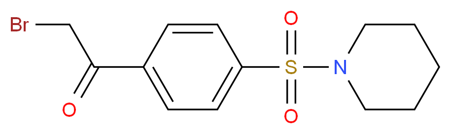 2-bromo-1-[4-(piperidin-1-ylsulfonyl)phenyl]ethanone_Molecular_structure_CAS_58722-39-7)