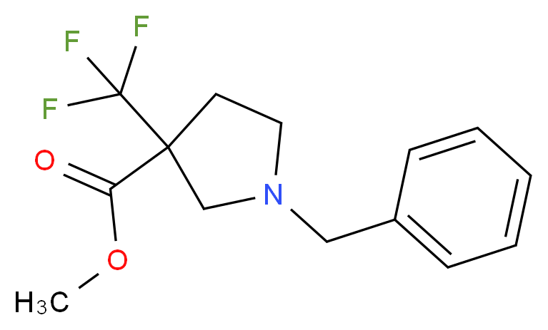 methyl 1-benzyl-3-(trifluoromethyl)pyrrolidine-3-carboxylate_Molecular_structure_CAS_)