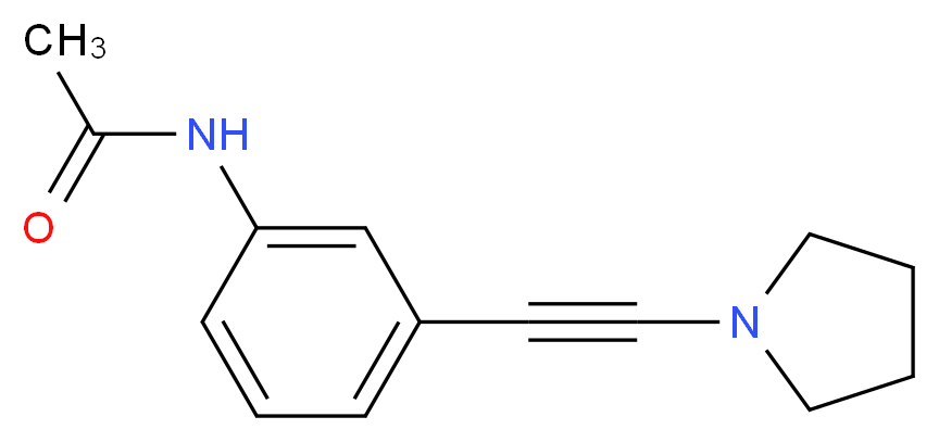3'-[(Pyrrolidin-1-yl)ethynyl]acetanilide 95%_Molecular_structure_CAS_)
