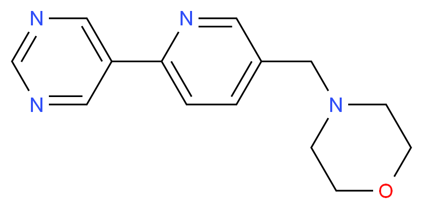 4-[(6-pyrimidin-5-ylpyridin-3-yl)methyl]morpholine_Molecular_structure_CAS_)