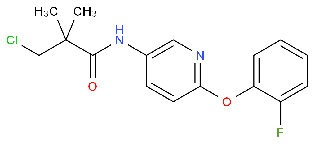 N1-[6-(2-fluorophenoxy)-3-pyridyl]-3-chloro-2,2-dimethylpropanamide_Molecular_structure_CAS_)