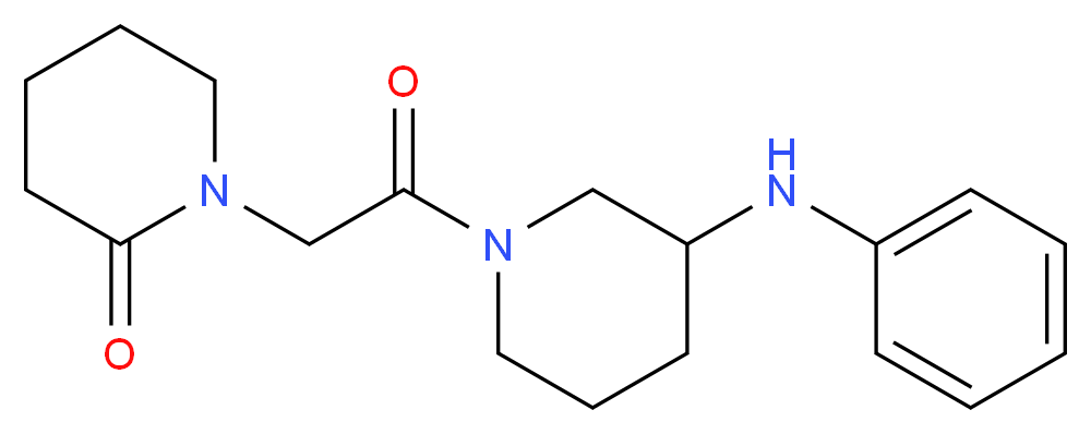 1-[2-(3-anilino-1-piperidinyl)-2-oxoethyl]-2-piperidinone_Molecular_structure_CAS_)