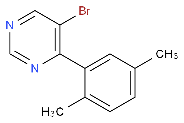 5-Bromo-4-(2,5-dimethylphenyl)pyrimidine 97%_Molecular_structure_CAS_)