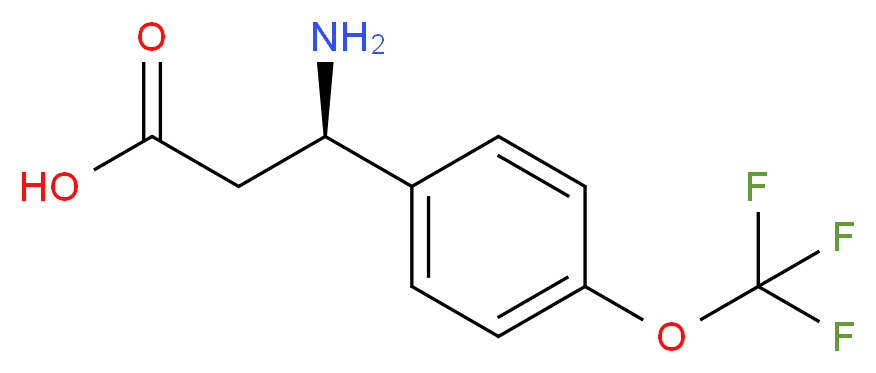 (3R)-3-AMINO-3-[4-(TRIFLUOROMETHOXY)PHENYL]PROPANOIC ACID_Molecular_structure_CAS_)