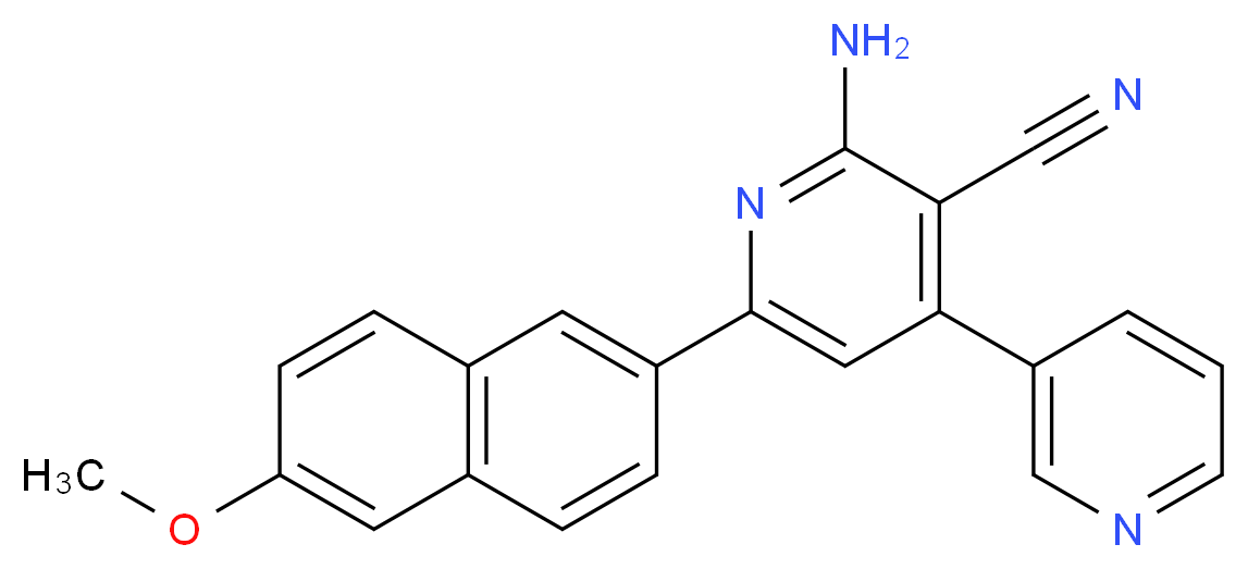 2'-amino-6'-(6-methoxy-2-naphthyl)-3,4'-bipyridine-3'-carbonitrile_Molecular_structure_CAS_)