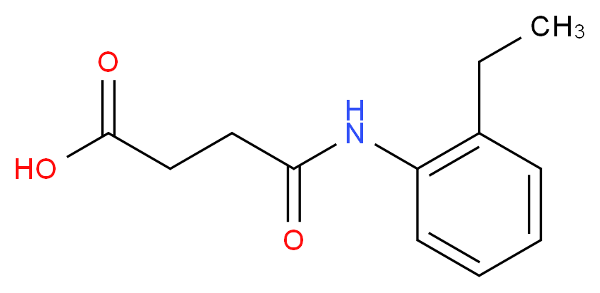 4-[(2-Ethylphenyl)amino]-4-oxobutanoic acid_Molecular_structure_CAS_401629-43-4)