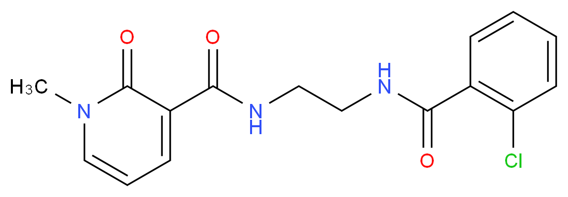 N-{2-[(2-chlorobenzoyl)amino]ethyl}-1-methyl-2-oxo-1,2-dihydropyridine-3-carboxamide_Molecular_structure_CAS_)