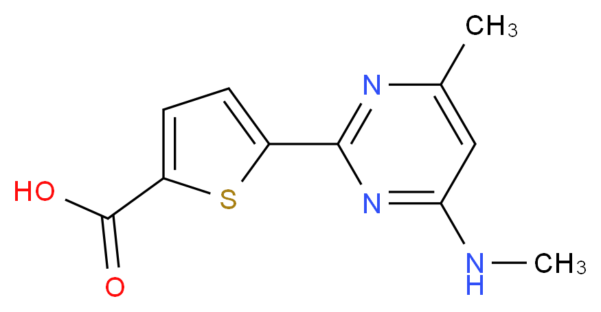 5-[4-methyl-6-(methylamino)pyrimidin-2-yl]thiophene-2-carboxylic acid_Molecular_structure_CAS_)