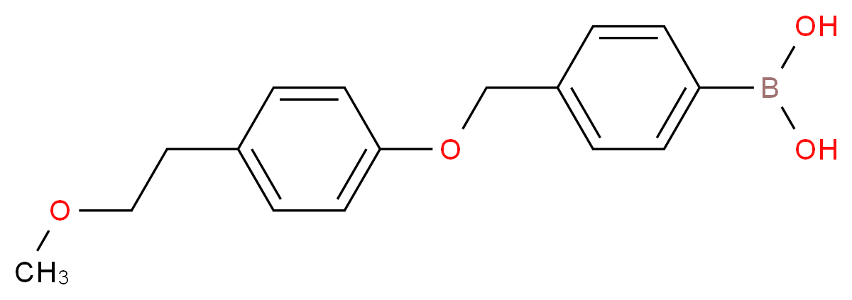 4-[(4′-(2-Methoxyethyl)phenoxy)methyl]phenylboronic acid_Molecular_structure_CAS_870779-00-3)