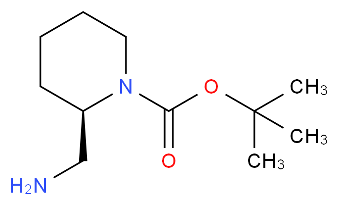 (R)-2-Aminomethyl-piperidine-1-carboxylic acid tert-butyl ester_Molecular_structure_CAS_683233-14-9)