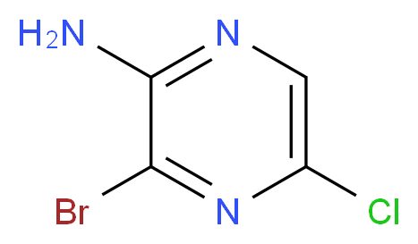 3-Bromo-5-chloropyrazin-2-amine_Molecular_structure_CAS_76537-18-3)