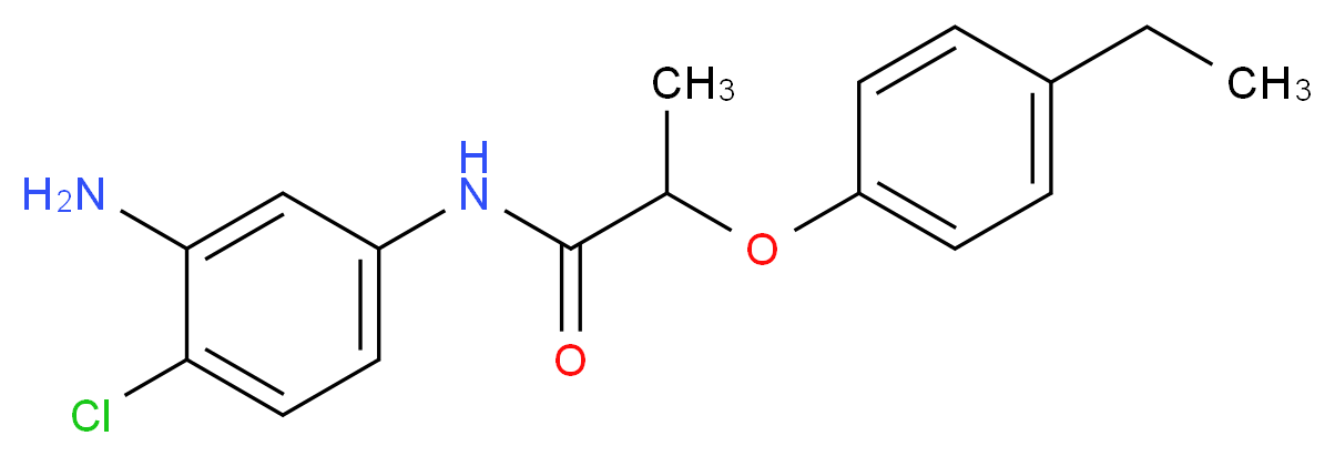 N-(3-Amino-4-chlorophenyl)-2-(4-ethylphenoxy)-propanamide_Molecular_structure_CAS_)