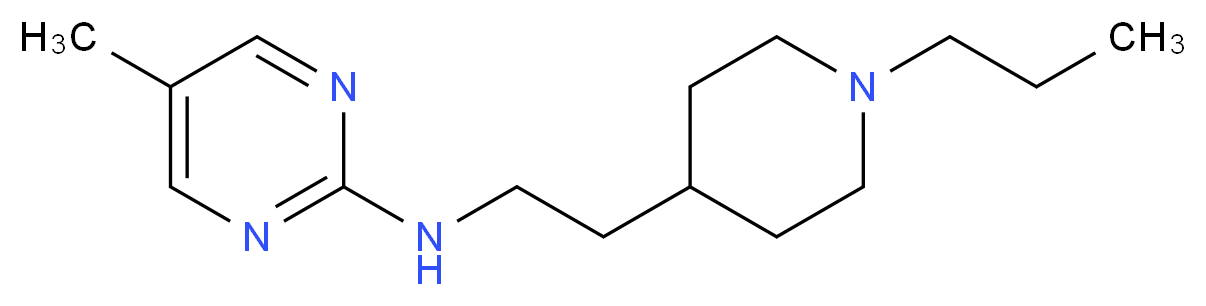 5-methyl-N-[2-(1-propylpiperidin-4-yl)ethyl]pyrimidin-2-amine_Molecular_structure_CAS_)