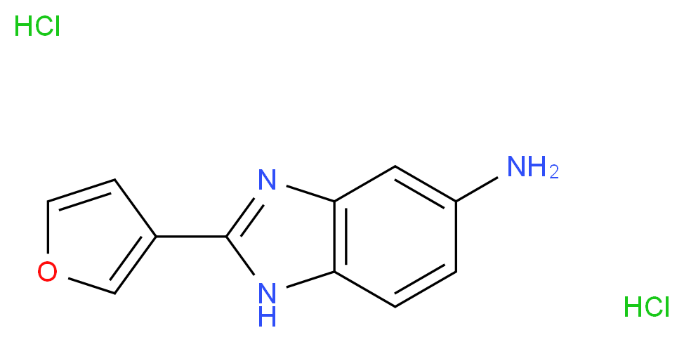 2-(furan-3-yl)-1H-1,3-benzodiazol-5-amine dihydrochloride_Molecular_structure_CAS_)