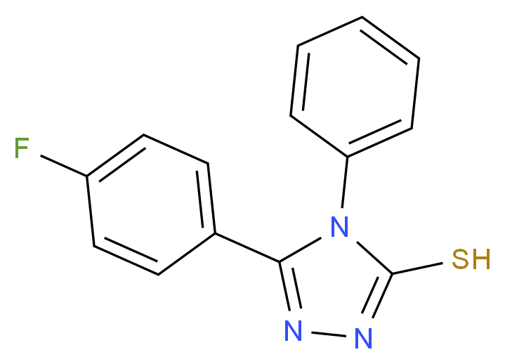 5-(4-Fluoro-phenyl)-4-phenyl-4H-[1,2,4]triazole-3-thiol_Molecular_structure_CAS_)