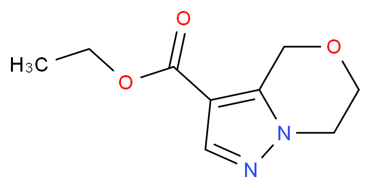 Ethyl 6,7-dihydro-4H-pyrazolo[5,1-c][1,4]oxazine-3-carboxylate_Molecular_structure_CAS_)