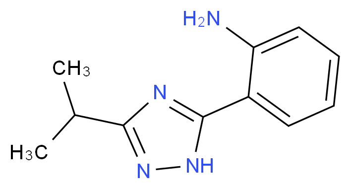 2-(3-isopropyl-1H-1,2,4-triazol-5-yl)aniline_Molecular_structure_CAS_)