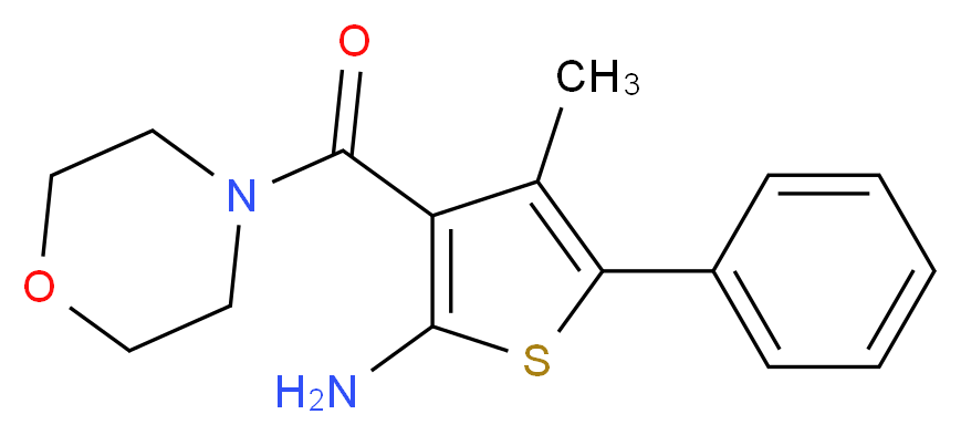 4-methyl-3-(morpholin-4-ylcarbonyl)-5-phenylthien-2-ylamine_Molecular_structure_CAS_)