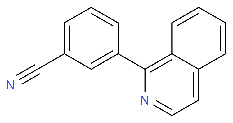 3-isoquinolin-1-ylbenzonitrile_Molecular_structure_CAS_)