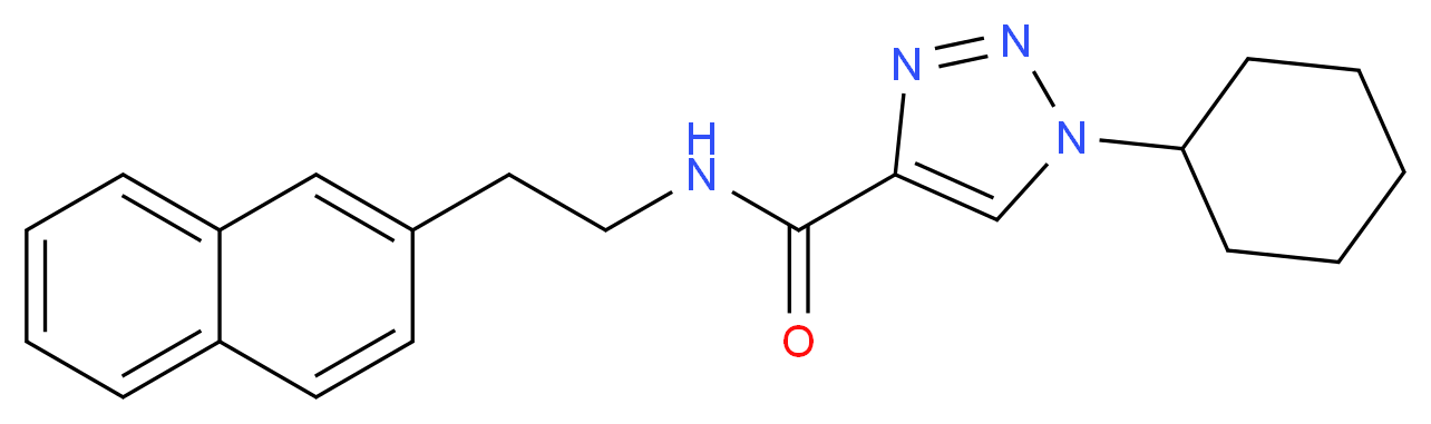 1-cyclohexyl-N-[2-(2-naphthyl)ethyl]-1H-1,2,3-triazole-4-carboxamide_Molecular_structure_CAS_)