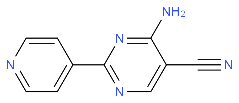 4-Amino-2-(pyridin-4-yl)pyrimidine-5-carbonitrile_Molecular_structure_CAS_61310-40-5)