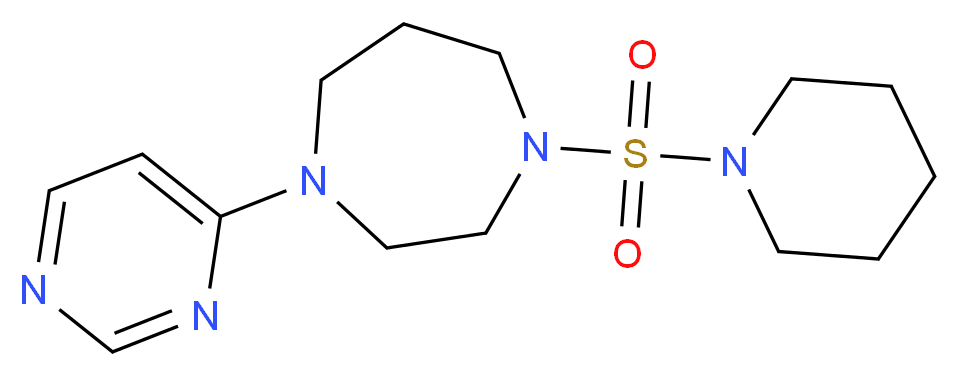 1-(piperidin-1-ylsulfonyl)-4-pyrimidin-4-yl-1,4-diazepane_Molecular_structure_CAS_)