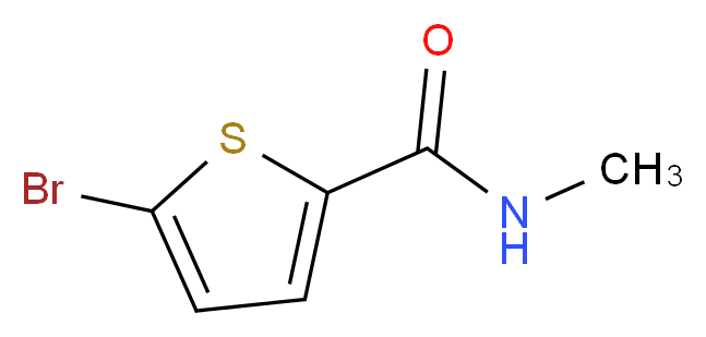 5-bromo-N-methyl-2-thiophenecarboxamide_Molecular_structure_CAS_98453-26-0)