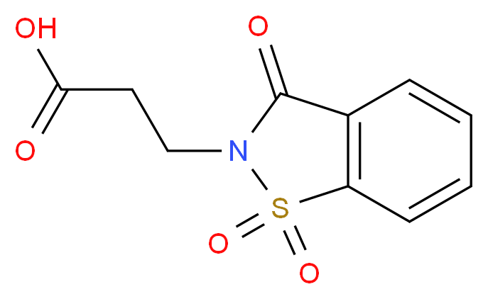 3-(1,1-Dioxido-3-oxo-1,2-benzisothiazol-2(3H)-yl)propanoic acid_Molecular_structure_CAS_83747-21-1)