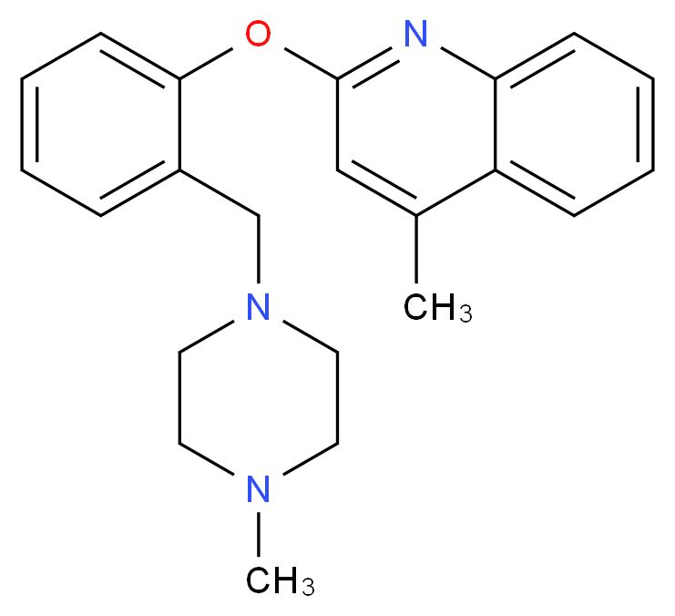 4-methyl-2-{2-[(4-methylpiperazin-1-yl)methyl]phenoxy}quinoline_Molecular_structure_CAS_)