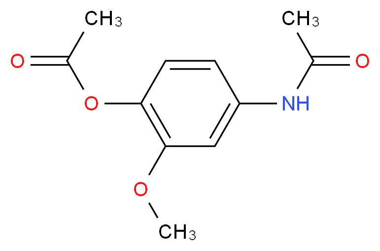 N-[4-(Acetyloxy)-3-methoxyphenyl]-acetamide_Molecular_structure_CAS_75813-77-3)