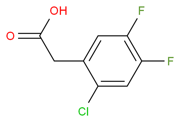 2-Chloro-4,5-difluorophenylacetic acid_Molecular_structure_CAS_883502-00-9)