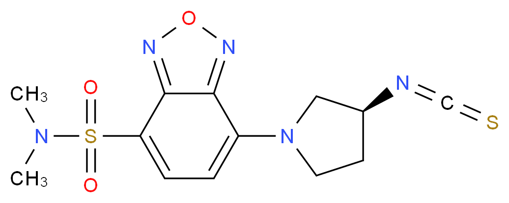 (S)-(+)-1-[7-(Dimethylaminosulfonyl)benzofurazan-4-yl]pyrrolidin-3-yl isothiocyanate_Molecular_structure_CAS_163927-32-0)