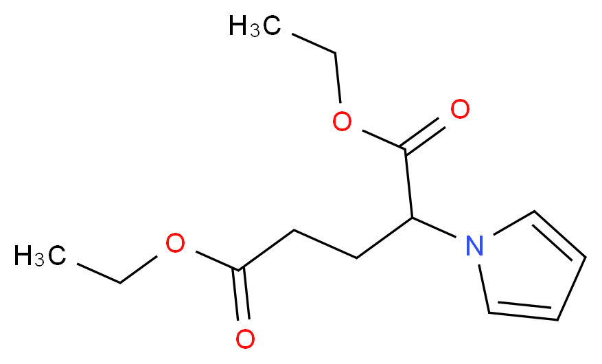 diethyl 2-(1H-pyrrol-1-yl)pentanedioate_Molecular_structure_CAS_)
